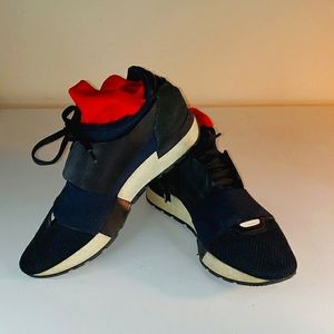 Navy Balenciaga Race Runners Euro size 38 or size 8 - 8.5  Ck your Euro size!